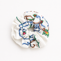 Scrunchie Ricamo Blu